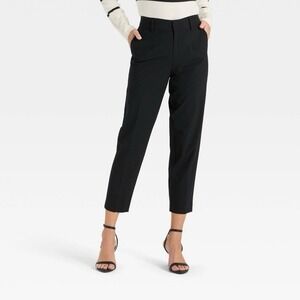 Women's Tapered Ankle Pants - a New Day™ Black 6 A22